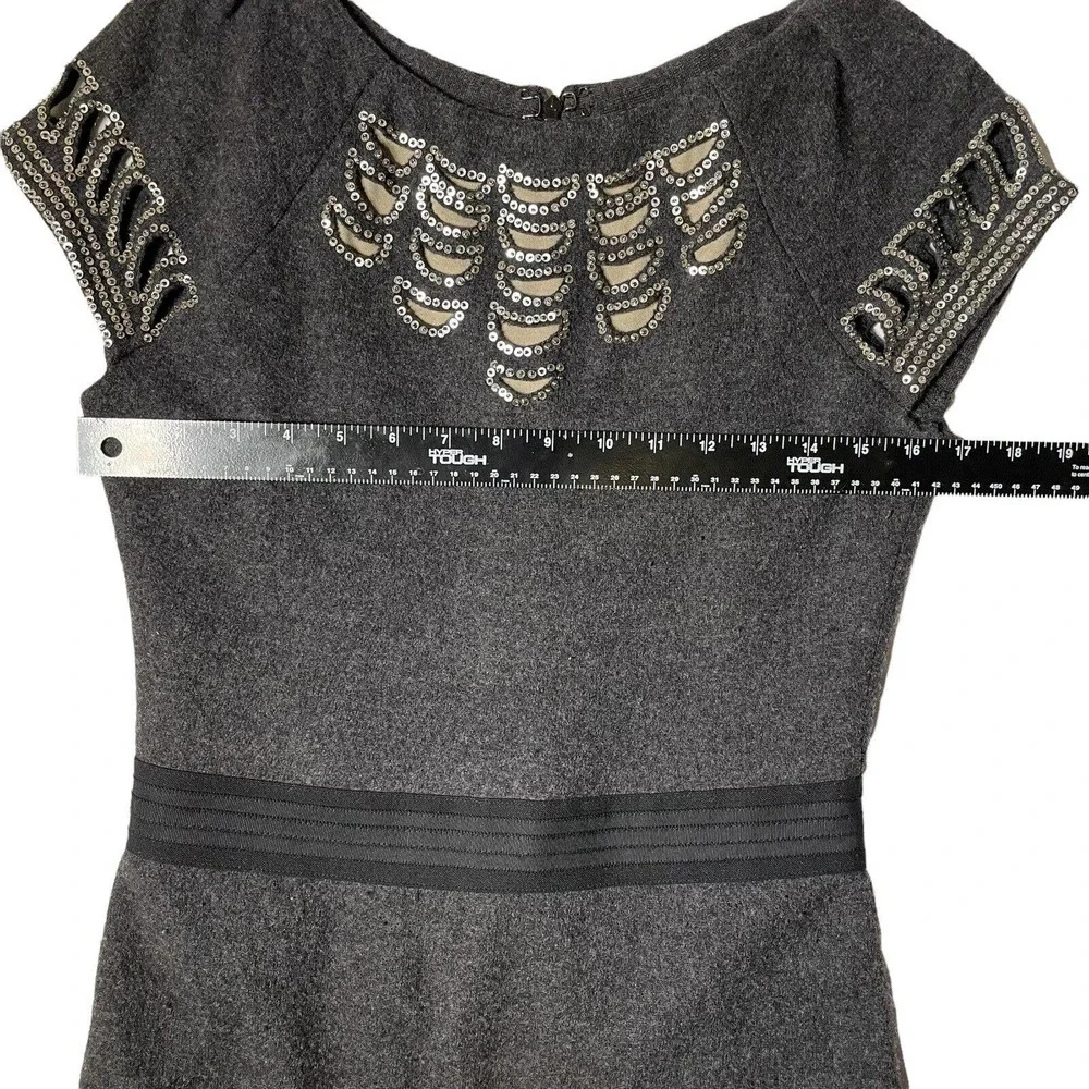 Women Tory Burch‎ 'Minnie' Embellished Wool Dress Size S